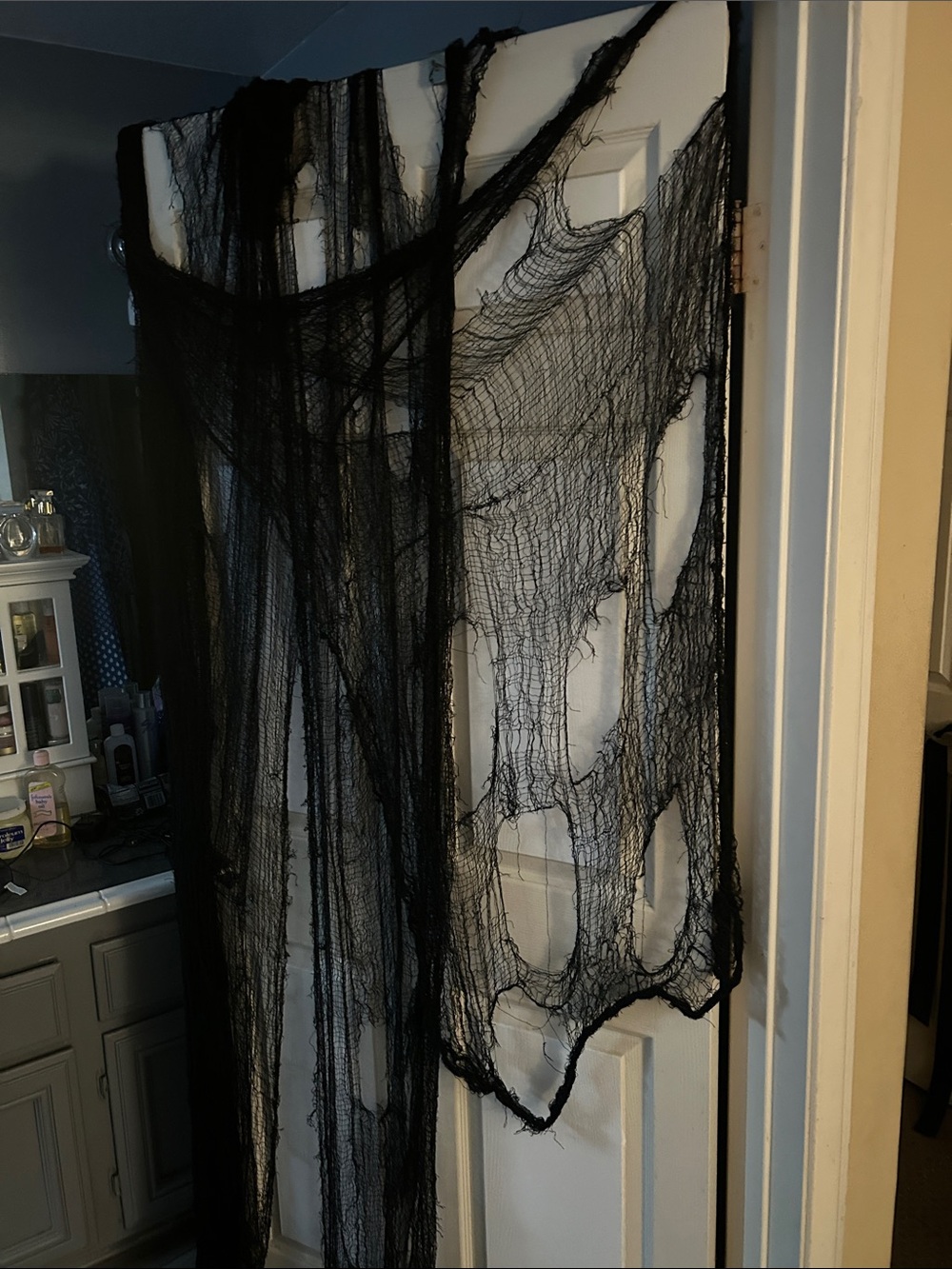 2 packages Black Decorative Sheer Drapery -